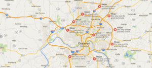 Google map of Cincinnati, Ohio