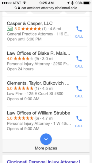 Google Ads on Mobile in Local Search 3