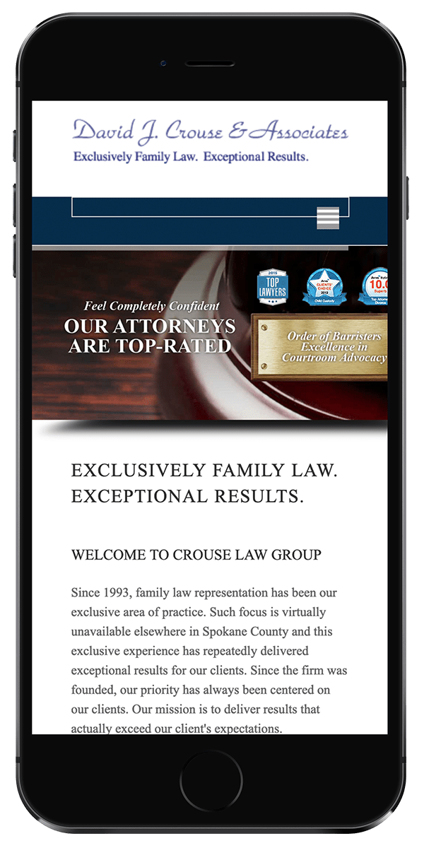 Crouse Law Group's Old Website